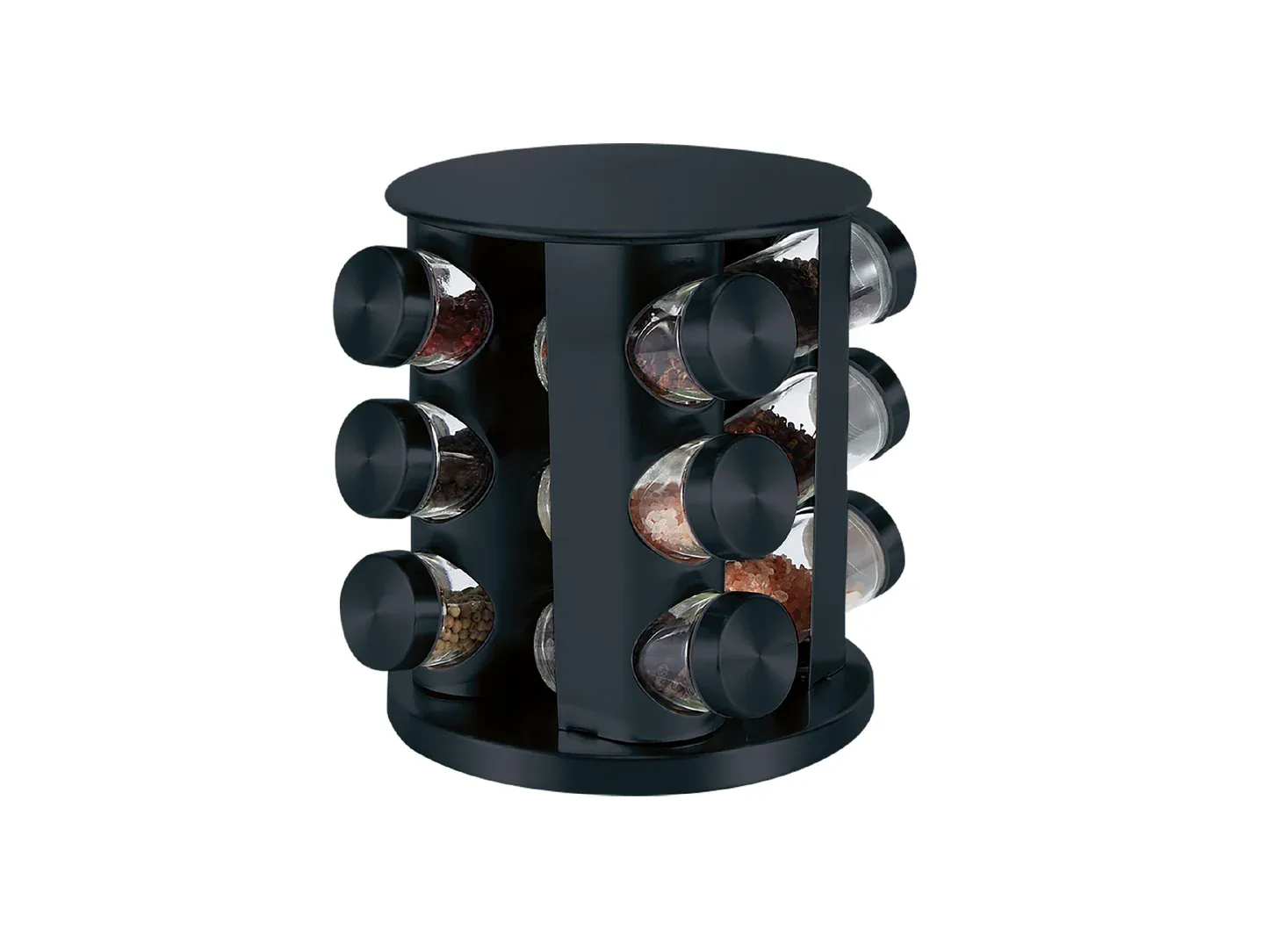 ESPECIERO GIRATORIO 12 PZAS NEGRO  HUDSON