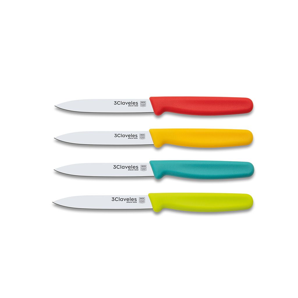 CUCHILLO VERDURAS 3" COLOR 3 CLAVELES