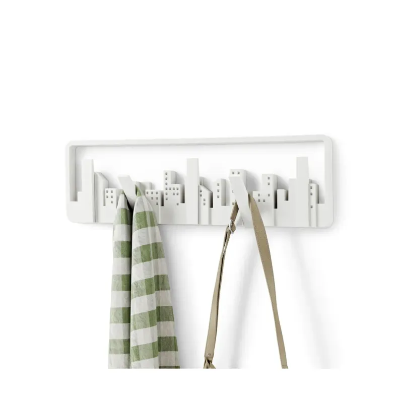 PERCHERO PARED SKYLINE BLANCO  UMBRA