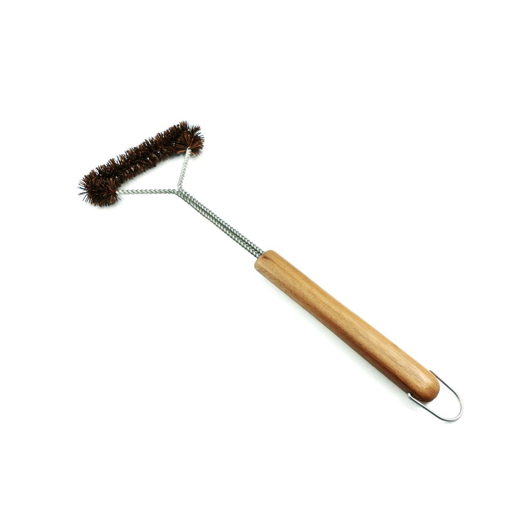 LIMPIA PARRILLA 41CM ACERO INOX M MADERA