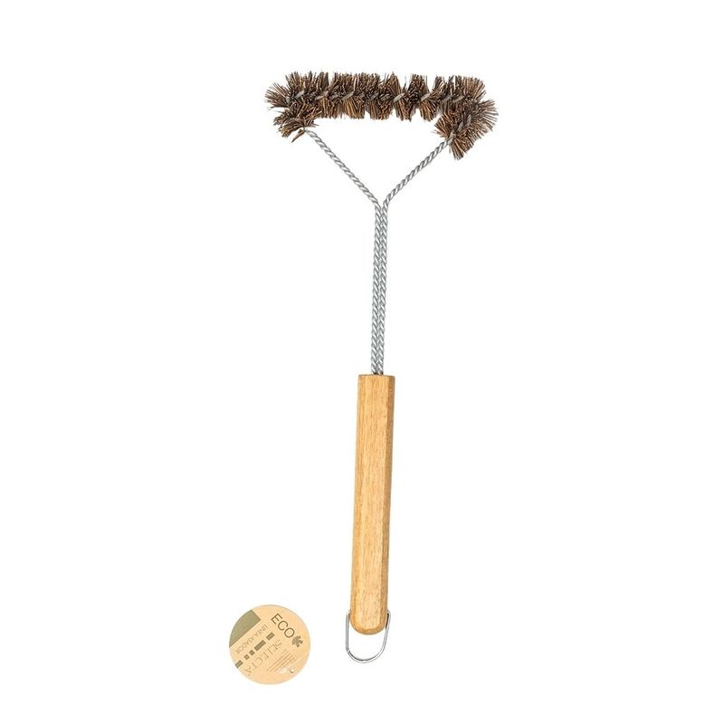 LIMPIA PARRILLA 41CM ACERO INOX M MADERA