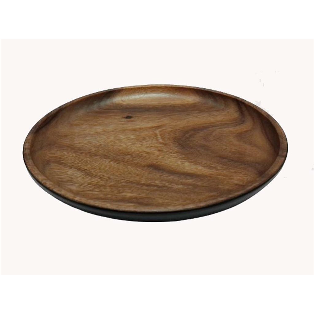 PLATO REDONDO 25CM MADERA SELECTA
