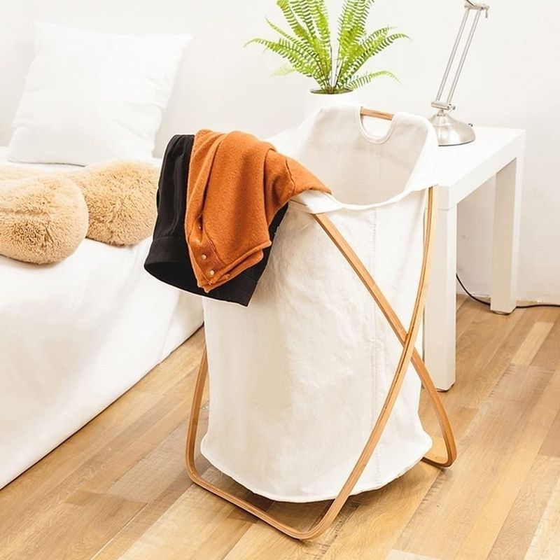 CESTO DE ROPA PLEGABLE BAMBOO  SELECTA