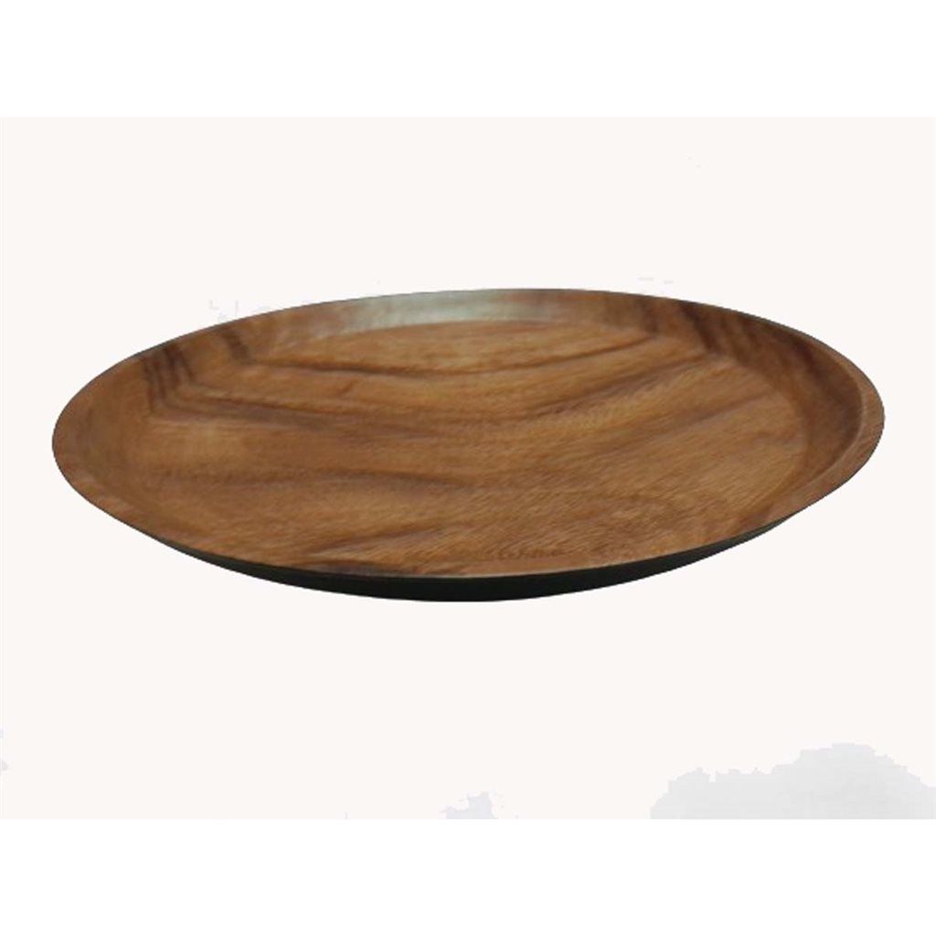 PLATO REDONDO 30CM MADERA SELECTA