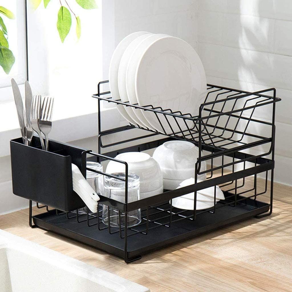ESCURRIDOR DE PLATOS DE METAL 2 PISOS WLFX05