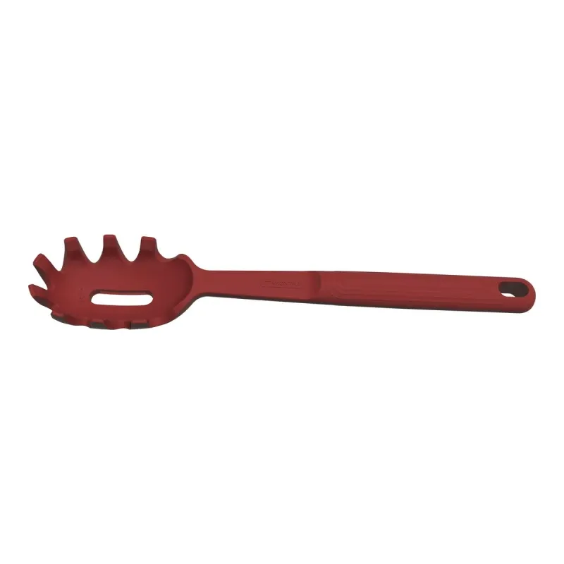 CUCHARA SPAGHETTI SILICONA SOFTTA TRAMONTINA ROJO
