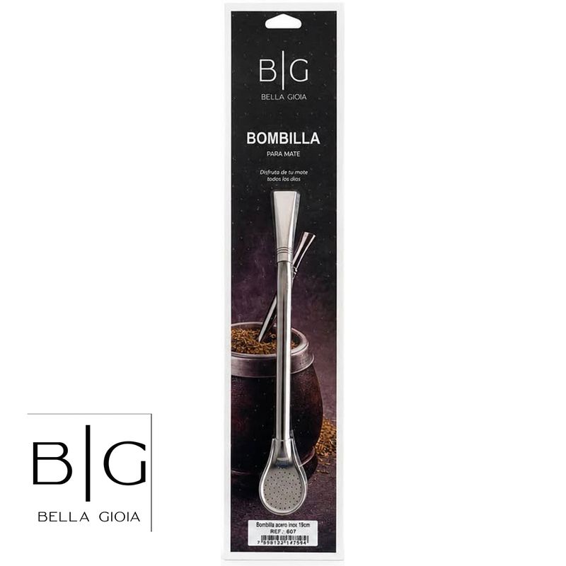 BOMBILLA ACERO INOX 19CM  BG