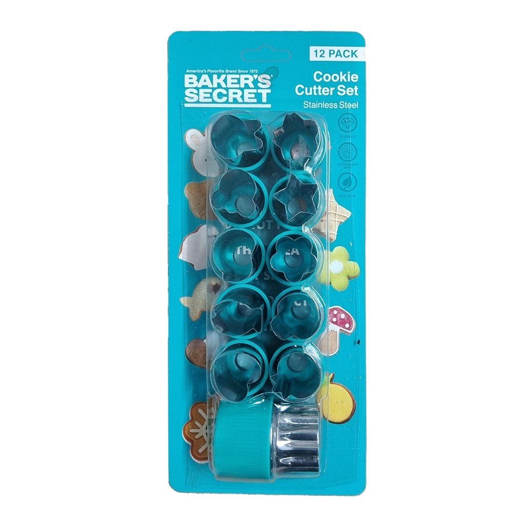 JUEGO 12CORTANTES DE GALLETAS BAKERS SECRET