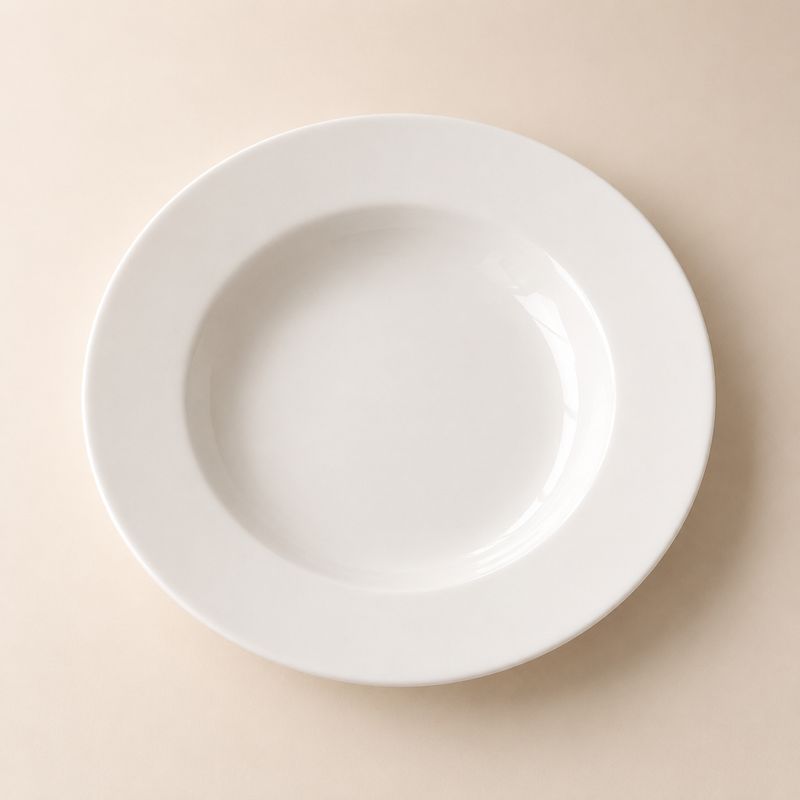 PLATO HONDO 23CM BANQUET BLANCO BONNA