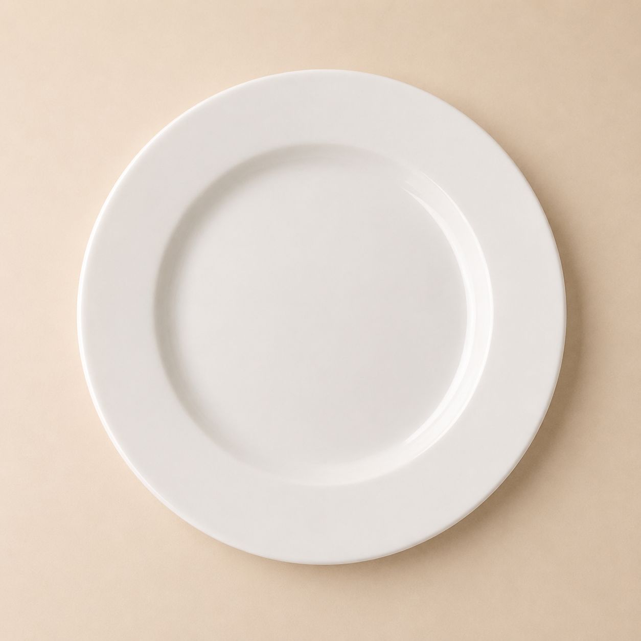 PLATO LLANO 23CM BANQUET BLANCO BONNA
