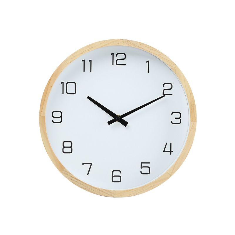 RELOJ  DE PARED MADERA /BLANCO 30CM 7603C