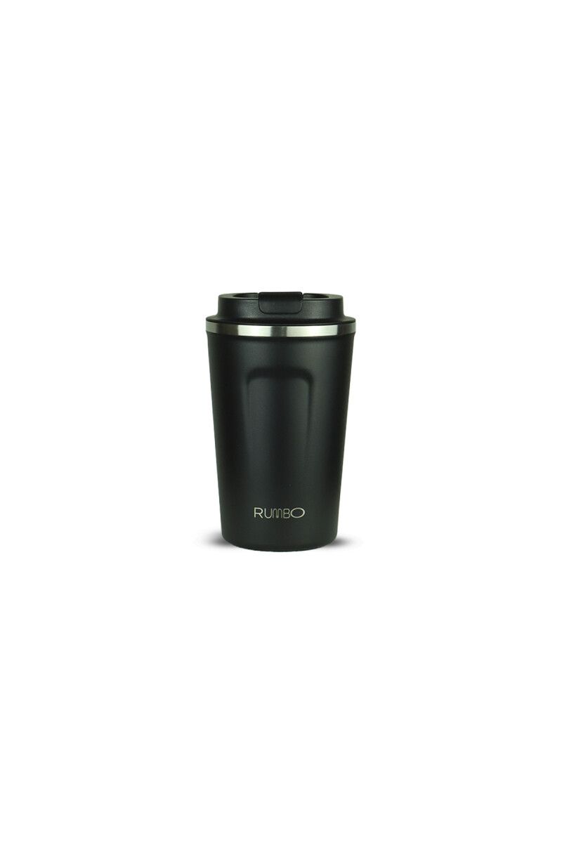 VASO TERMICO NEGRO 350ML  RUMBO
