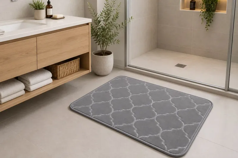 ALFOMBRA DE BAÑO  PORTUGAL 40X60GRIS OSCURO