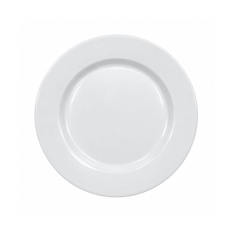 PLATO LLANO BLANCO 23CM MELAMINA PRISMA