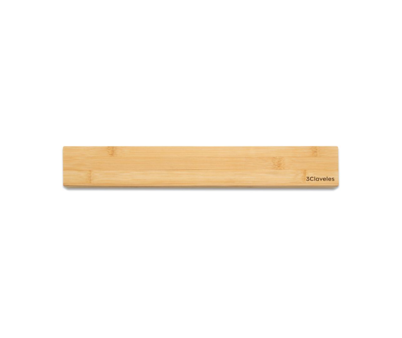 SOPORTE MAGNETICO MADERA/BAMBU 40CM  3 CLAVELES