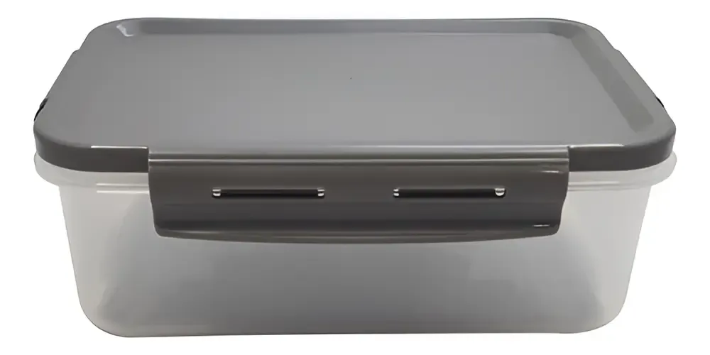 POTE RECTANGULAR CLIC 1280ML OU GRIS