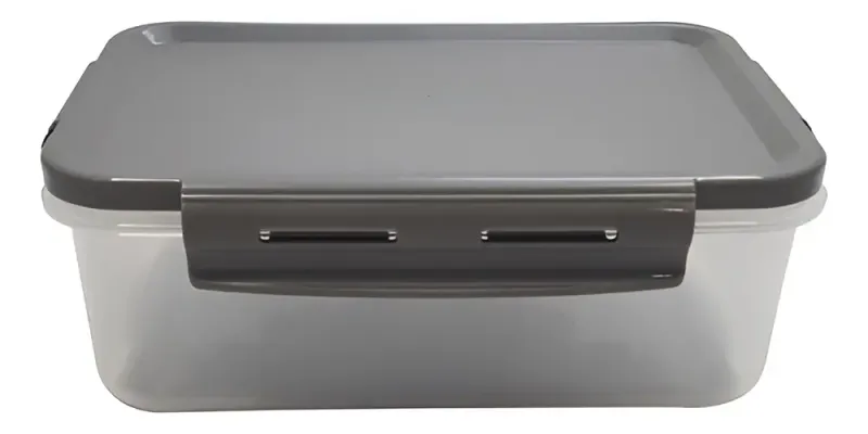 POTE RECTANGULAR CLIC 1280ML OU GRIS
