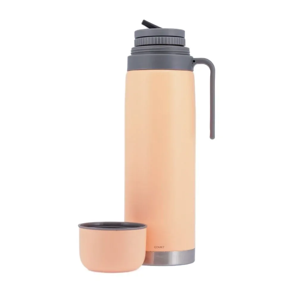 TERMO AC. INOX 1LT M/RIGIDA CORAL COMET DUBLIN