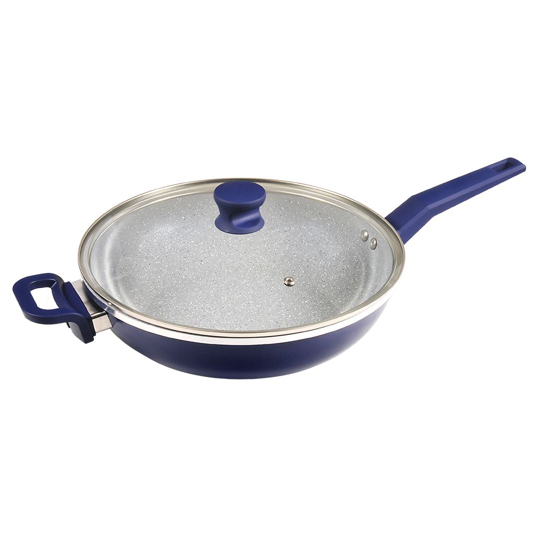 WOK 30CM AZZURRA/MARE  CUORI