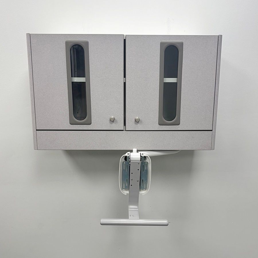 ADEC 5731 Upper Wall Dental Storage Cabinet (34 ADEC 5731 Upper Wall Dental Storage Cabinet (34"W) Sliding Monitor Mount & Light - (Gray) *Excellent Used Condition