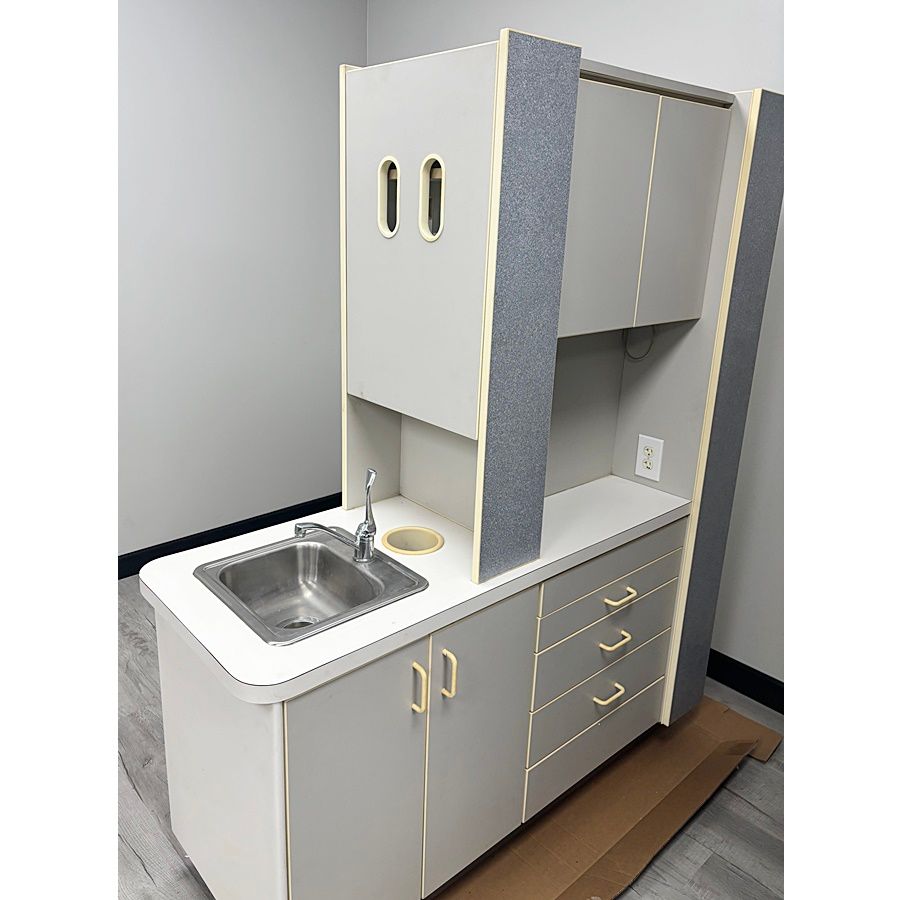 Custom Dental Center Island Cabinet (61"L) *Used