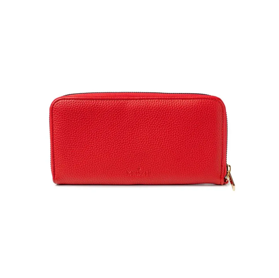 PORTE FEUILLE CONVERTIBLE 2 FACON ECLIPSE KEDZIE - ROUGE