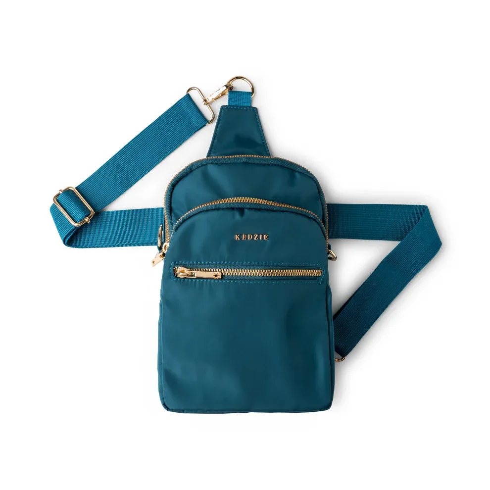 SAC A BANDOULIERE DE VOYAGE CONVERTIBLE ROUNDTRIP KEDZIE - TURQUOISE
