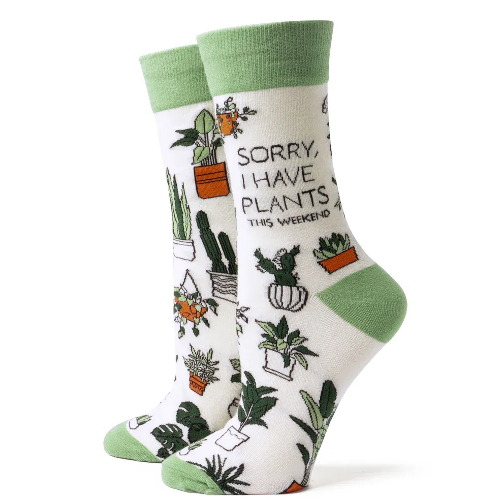 CHAUSSETTE I HAVE PLANTS THIS WEEKEND O/S 4PC