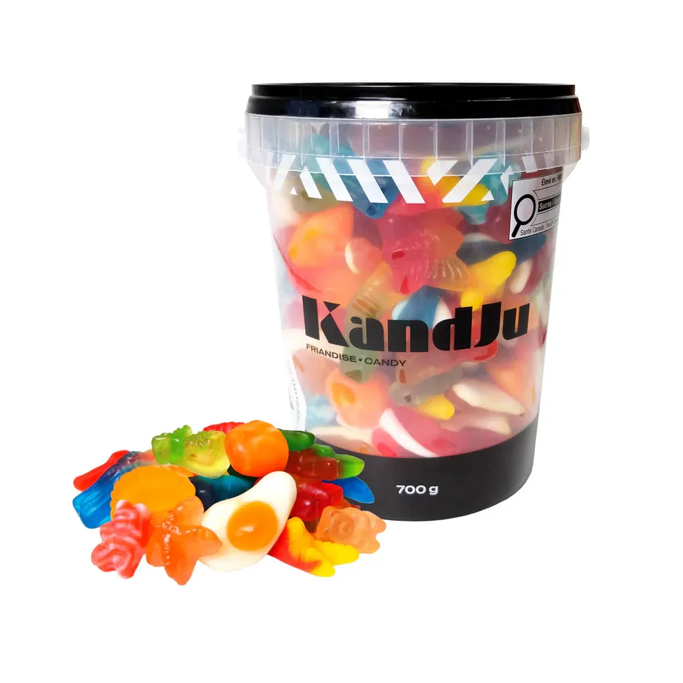 SEAU DE BONBONS JUJUBES CLASSIQUE 700G KANDJU