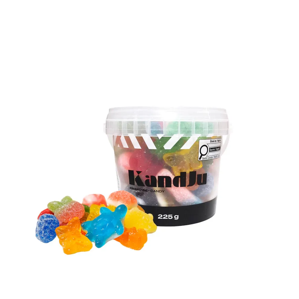 SEAU DE BONBONS MIX SABLÉ ET CLASSIQUE 225G KANDJU