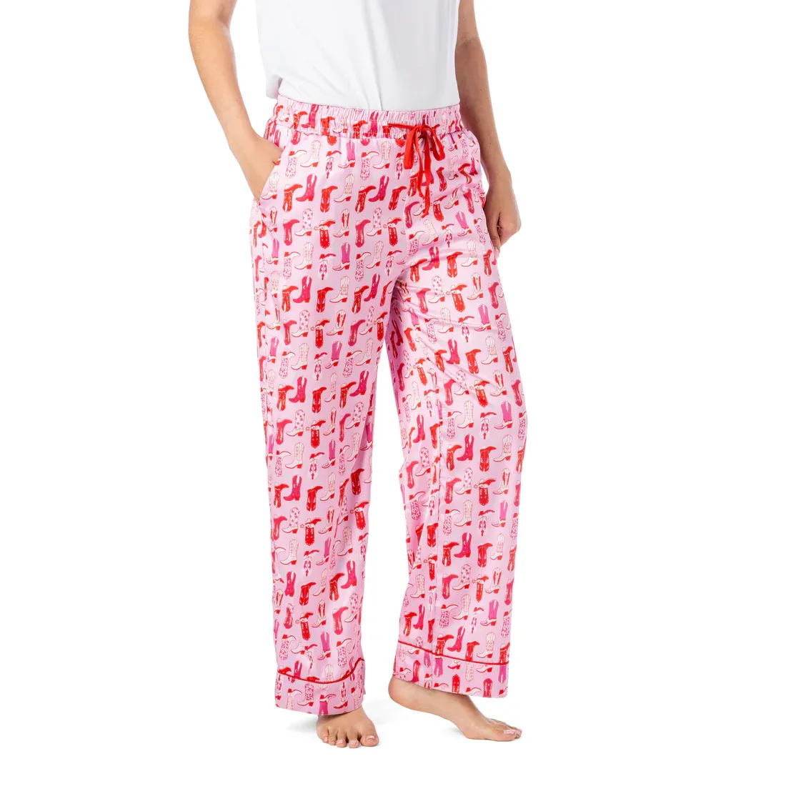 PANTALON DE PYJAMA EN SATIN HELLO MELLO  - L/XL - ''BOOTIE SLEEP''