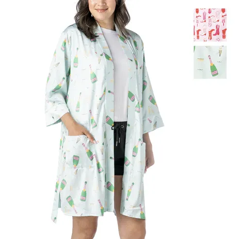 ROBE DE CHAMBRE EN SATIN HELLO MELLO - ASST.16MCX