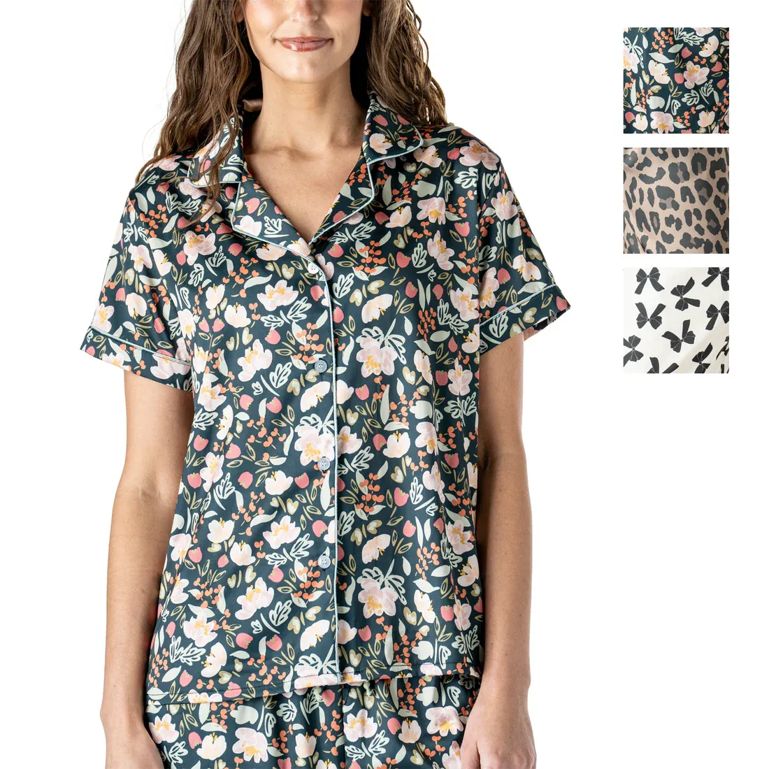 CHEMISE DE PYJAMA EN SATIN HELLO MELLO - ASST.24MCX 