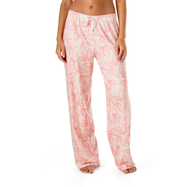 PANTALON DE PYJAMA EN SATIN HELLO MELLO  - M/L - ''PETAL PUSHER''