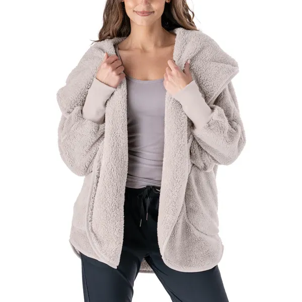 CARDIGAN ZONE DE CONFORT HELLO MELLO - GRIS POLAIRE