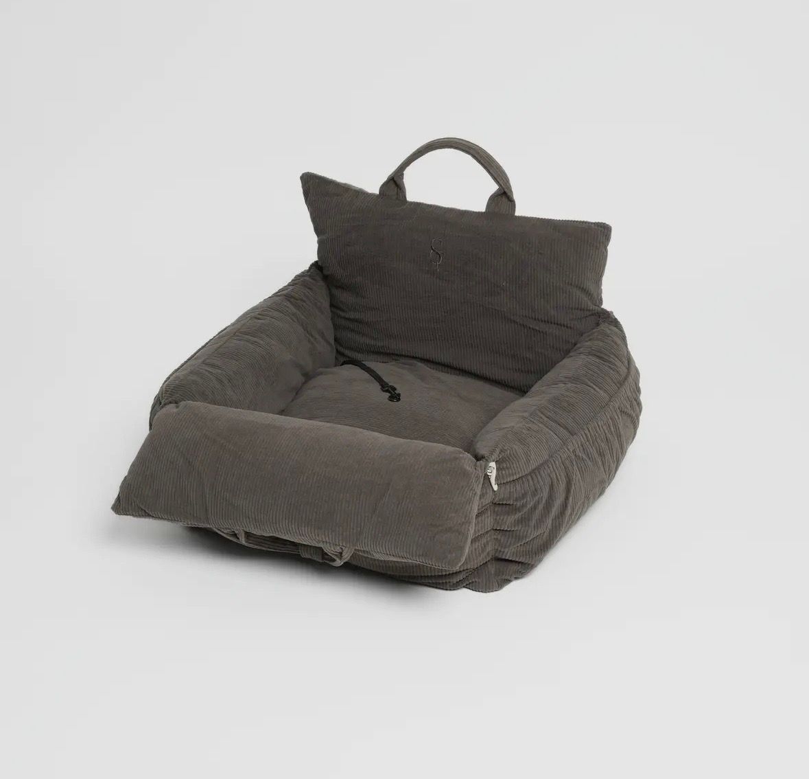 Autositz 3in1 – Cord oder Teddy, Stoffwahl: Cord braun