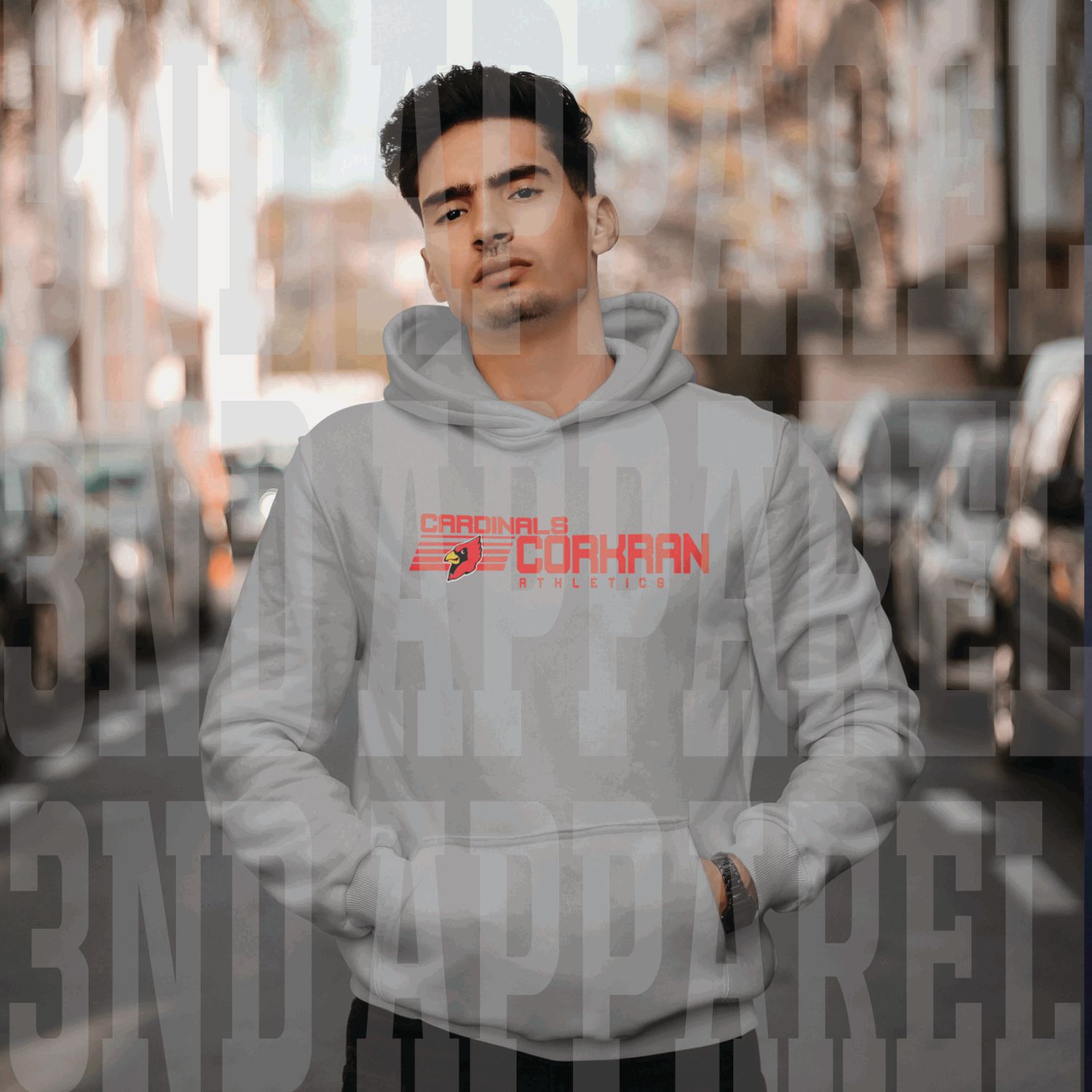 Corkran Cardinals Athletics Adult Cotton Hoodie