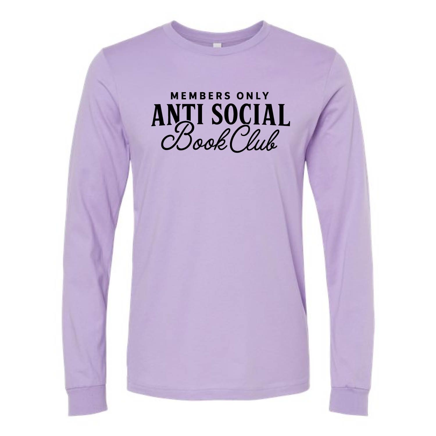 Customizable Anti Social Book Club Long Sleeve