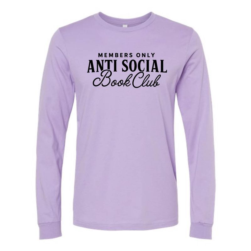 Customizable Anti Social Book Club Long Sleeve Customizable Anti Social Book Club Long Sleeve