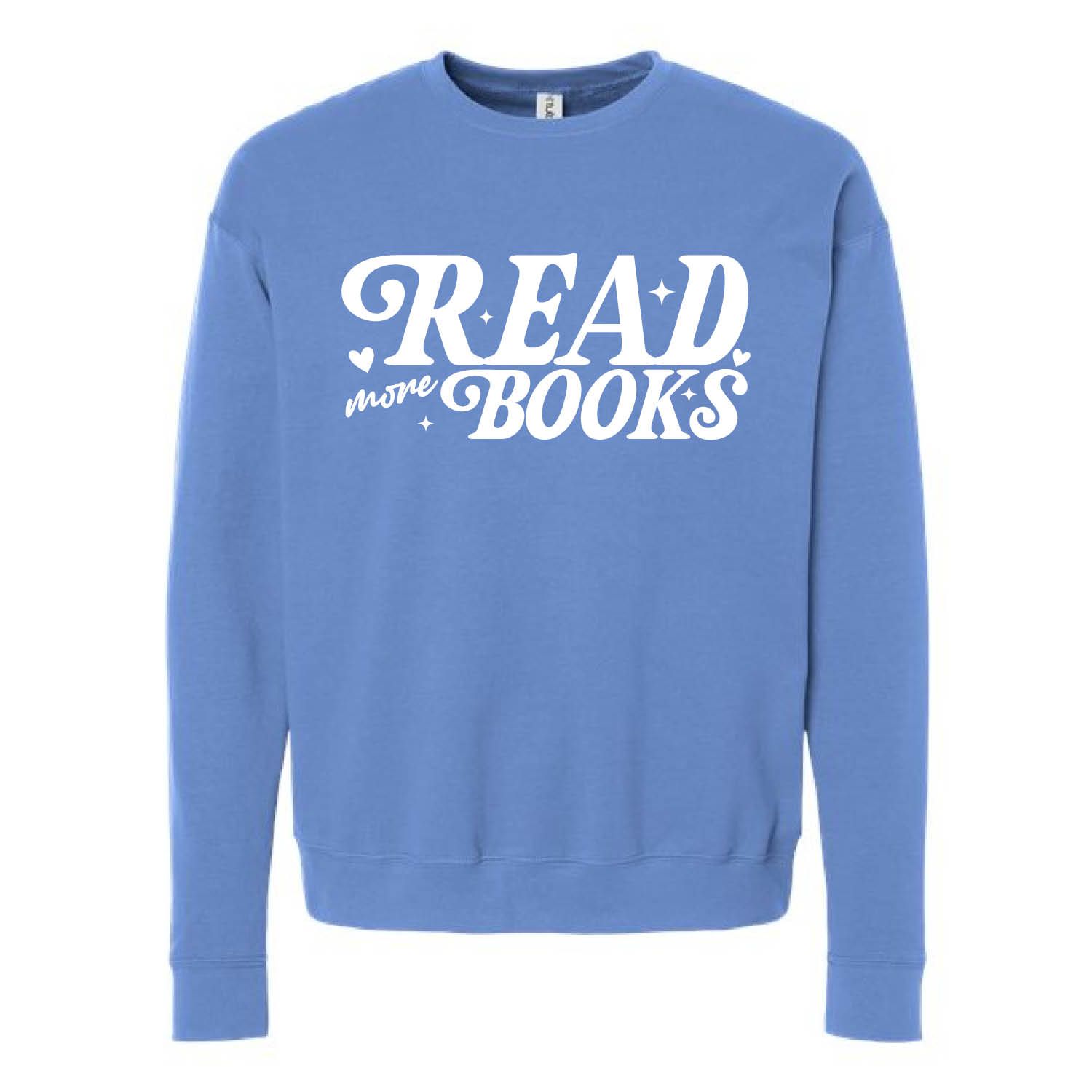 Customizable Read More Books Fleece Crew