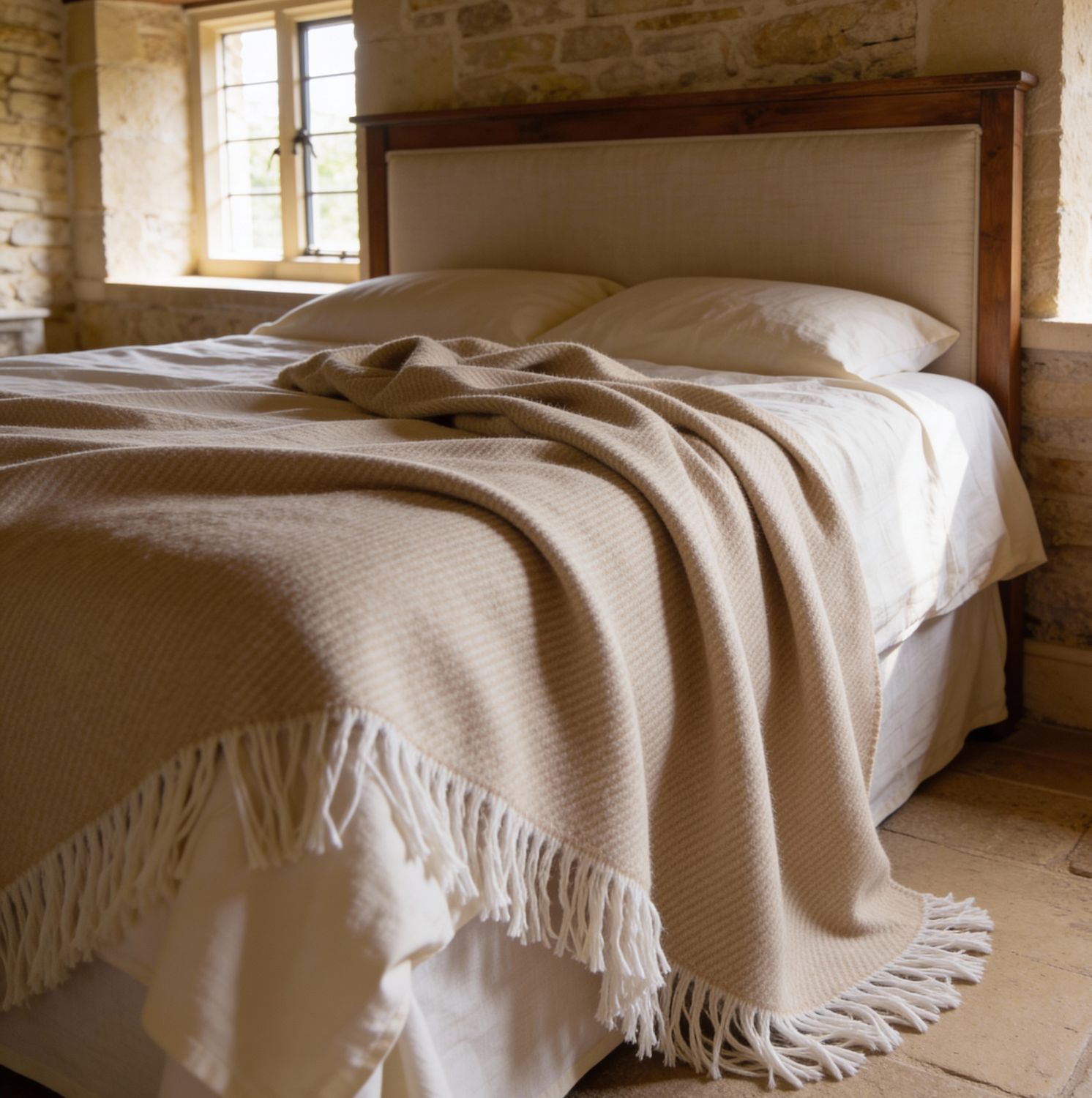 100% Wool Blanket | Oat