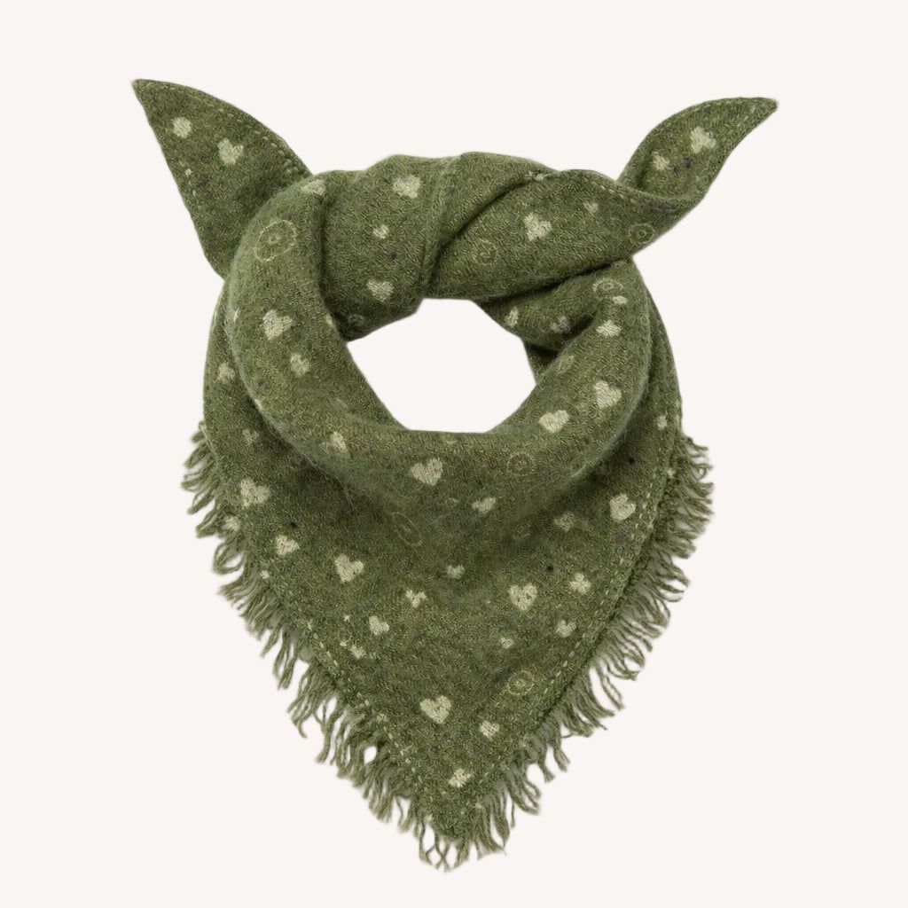 Kerri Rosenthal Cashmere Bandana in Dark Sage