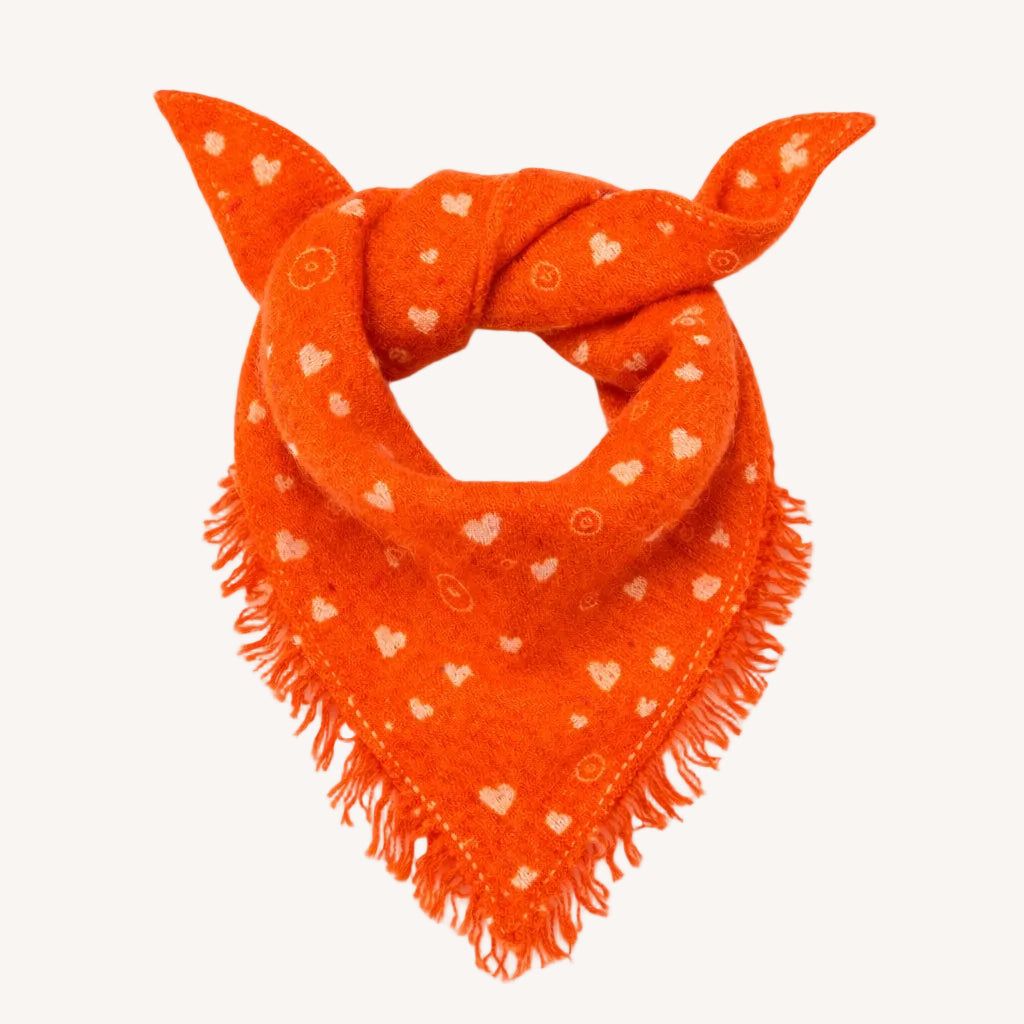 Kerri Rosenthal Cashmere Bandana in Tomato