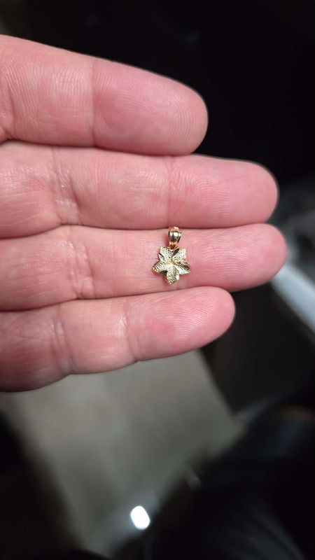 14K HAWAIIAN PLUMERIA FLOWER PENDANTS