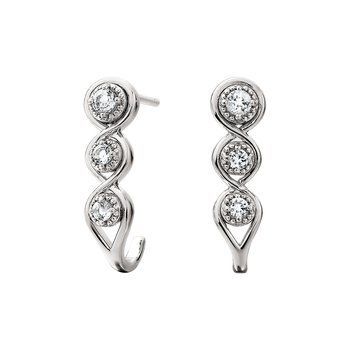 Sterling White Topaz Earrings BER210574