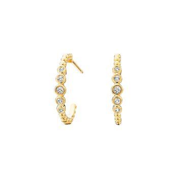 Vermeil White Sapphire Earrings BER210575