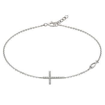 Sterling Cross Bracelet BER6102417 Sterling Cross Bracelet BER6102417