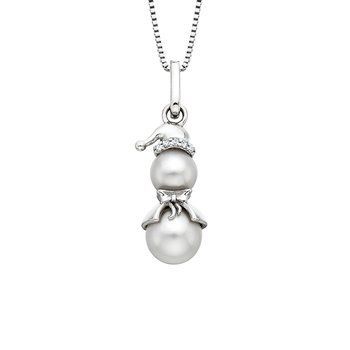 Sterling Snowman Pendant BER6356887