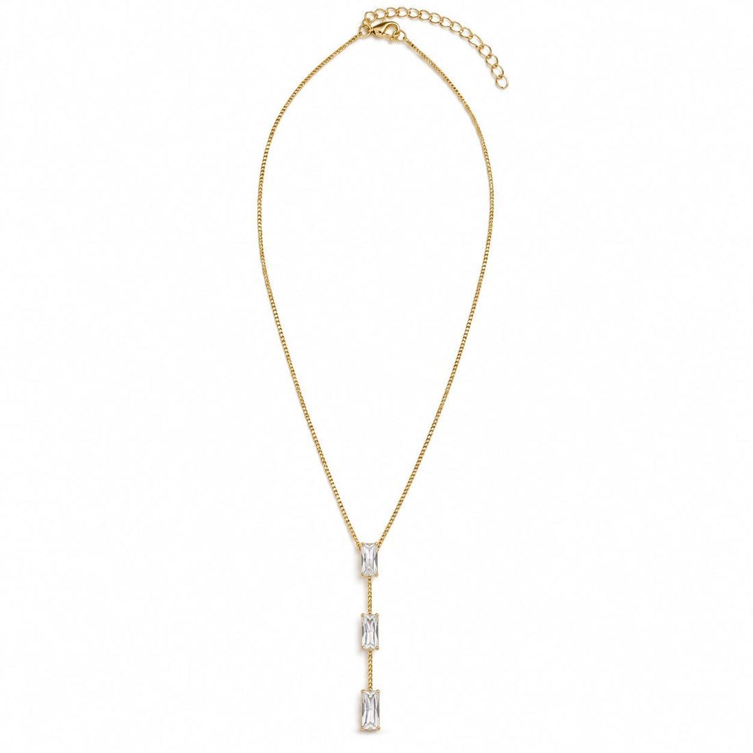Yellow Baguette Necklace MIA773658