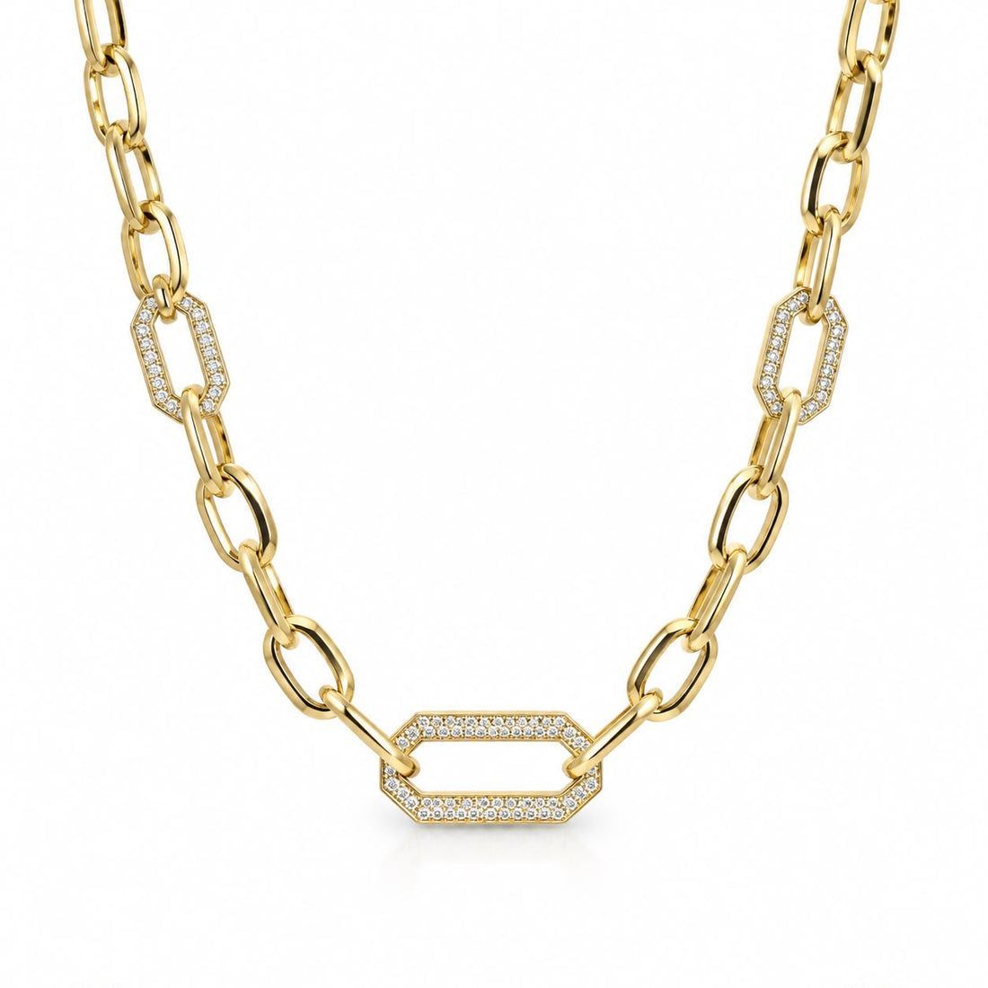 Yellow Paperlink Necklace MIA773656